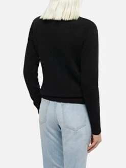 MC2 Saint Barth Woman Black Cashmere Blend Crewneck Sweater Sorbonne 8 MC2 Saint Barth Woman Black Cashmere Blend Crewneck Sweater Sorbonne -MC2 Saint Barth Shop UID SORB00100038G WOMAN KNITWEAR BLACK 30x30 0 20241121163500 3