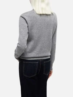 MC2 Saint Barth Woman Mélange Grey Cashmere Blend Sweater Sorbonne -MC2 Saint Barth Shop UID SORB00100122G WOMAN KNITWEAR GREY 30x30 0 20241121163500 3