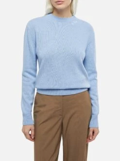 MC2 Saint Barth Woman Light Blue Cashmere Blend Sweater Sorbonne