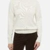 MC2 Saint Barth Woman White Crewneck Cashmere Blend Sweater Sorbonne