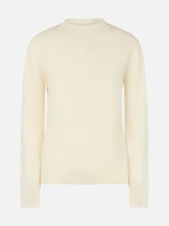 MC2 Saint Barth Woman White Crewneck Cashmere Blend Sweater Sorbonne 9 MC2 Saint Barth Woman White Crewneck Cashmere Blend Sweater Sorbonne -MC2 Saint Barth Shop UID SORB00100492G WOMAN KNITWEAR WHITE 1