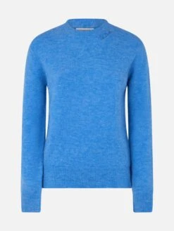 MC2 Saint Barth Woman Stretch Yarn Dusty Blue Sweater Sorbonne 9 MC2 Saint Barth Woman Stretch Yarn Dusty Blue Sweater Sorbonne -MC2 Saint Barth Shop UID SORB00100712G WOMAN KNITWEAR SKY 1