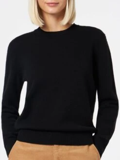 MC2 Saint Barth Woman Black Pure Cashmere Sweater Sorbonne