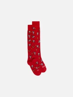 MC2 Saint Barth Man Knee-high Socks With Snoopy Jacquard | SNOOPY PEANUTS® SPECIAL EDITION