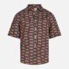 MC2 Saint Barth Brown Boy Muslin Cotton Shirt Sharouk With Tiger Print -MC2 Saint Barth Shop UID SROU00100763D KIDS SHIRT BROWN 20240727163500 1