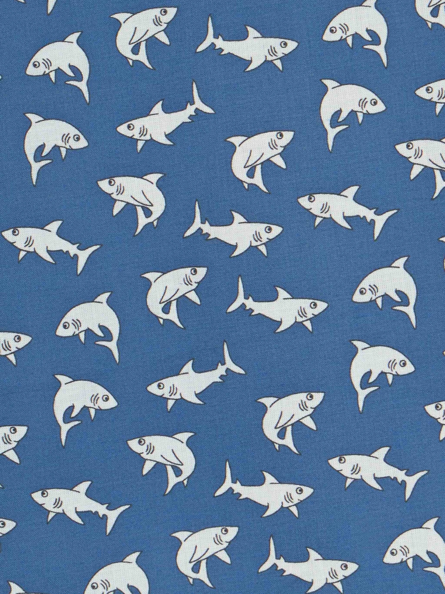 MC2 Saint Barth Blue Boy Muslin Cotton Shirt Sharouk With Shark Print 5 MC2 Saint Barth Blue Boy Muslin Cotton Shirt Sharouk With Shark Print - Image 3