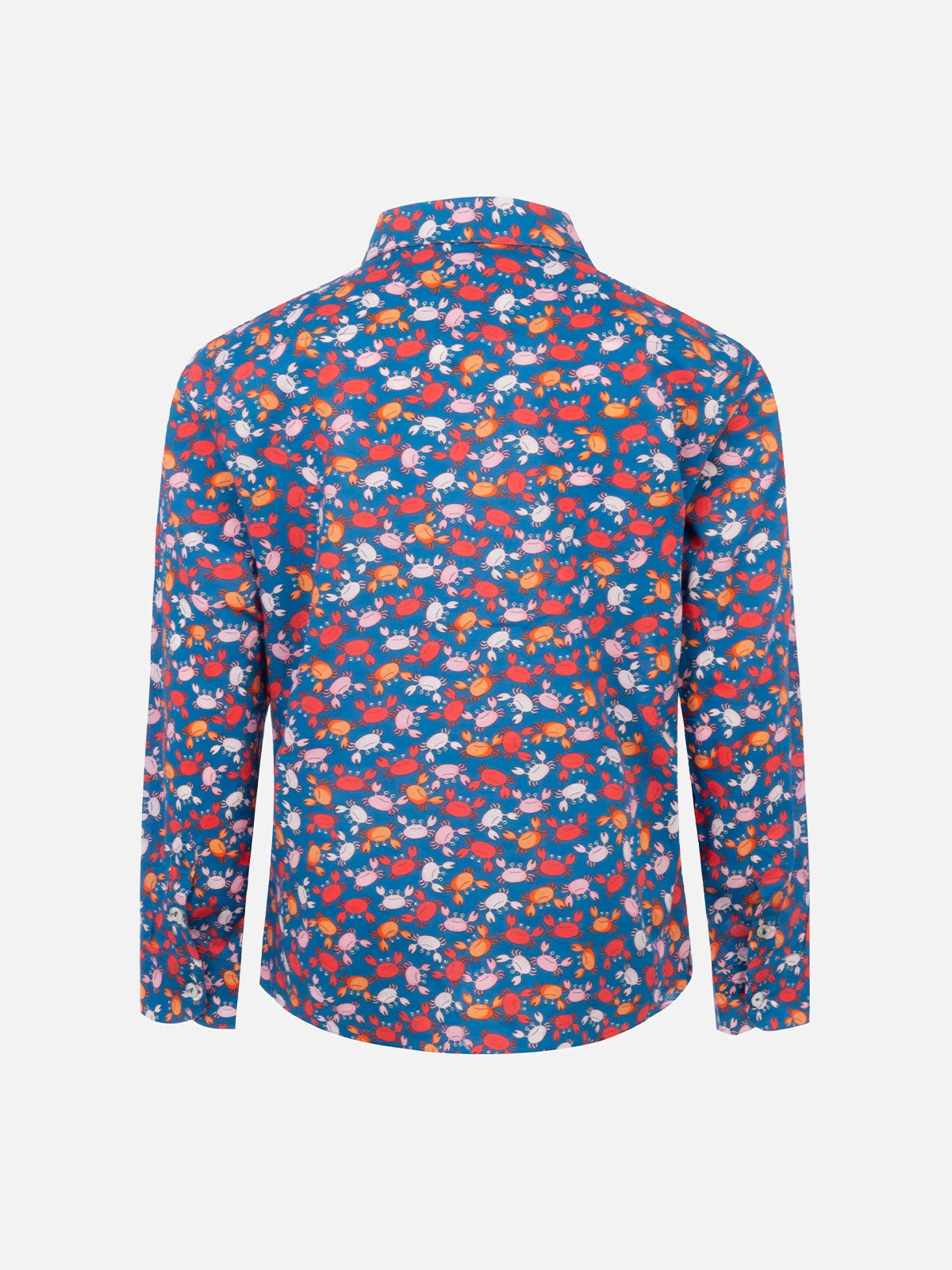 MC2 Saint Barth Blue Boy Muslin Cotton Shirt Sharouk With Crab Print 4 MC2 Saint Barth Blue Boy Muslin Cotton Shirt Sharouk With Crab Print - Image 2