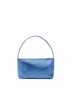 MC2 Saint Barth Mini Bag Strassy With Avio Blue Rhinestones -MC2 Saint Barth Shop UID STRAS00103724H ACCESSORY BAG BLUE PLAINCOLOR 0 3