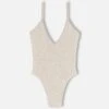 MC2 Saint Barth Woman Beige Crinkle One Piece Swimsuit Susanne -MC2 Saint Barth Shop UID SUS000101225F WOMAN ONE PIECE WHITE CRINKLE 04