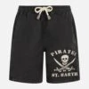 MC2 Saint Barth Boy Black Classic Swim-shorts Tender With Pirate Embroidery -MC2 Saint Barth Shop UID TEN000400 KIDS SWIMSHORT BLACK 20240727163500 1