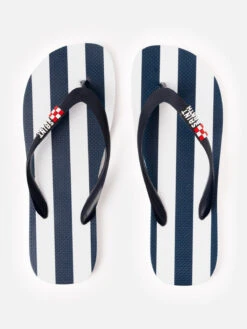 MC2 Saint Barth Striped Flip Flops Tommy -MC2 Saint Barth Shop UID TOMM00103623F ACCESSORY FLIP FLOP BLUE 03