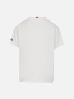 MC2 Saint Barth Boy Cotton T-shirt With Marvel Super Heroes Print | MARVEL SPECIAL EDITION -MC2 Saint Barth Shop UID TSH000100567F BOY TSHIRT WHITE MARVEL 03