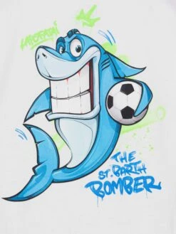 MC2 Saint Barth Cotton T-shirt With Cryptopuppets Shark Print | CRYPTOPUPPETS SPECIAL EDITION 7 MC2 Saint Barth Cotton T-shirt With Cryptopuppets Shark Print | CRYPTOPUPPETS SPECIAL EDITION -MC2 Saint Barth Shop UID TSH000101165H BOY T SHIRT WHITE CRYPTOPUPPETS 20250216172613 03