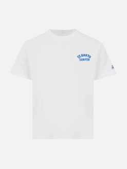 MC2 Saint Barth Cotton T-shirt With St. Barth Surfer Print -MC2 Saint Barth Shop UID TSH000102502H BOY T SHIRT WHITE 20250216172613 01