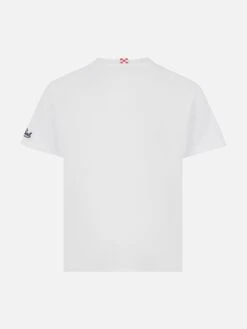 MC2 Saint Barth Cotton T-shirt With My Dad Is My Hero Embroidery -MC2 Saint Barth Shop UID TSH000104684H BOY T SHIRT WHITE 02