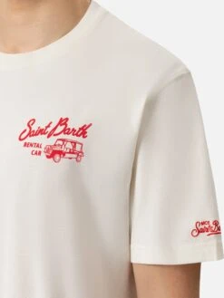 MC2 Saint Barth Organic Cotton T-shirt With Saint Barth Rental Car Print 9 MC2 Saint Barth Organic Cotton T-shirt With Saint Barth Rental Car Print -MC2 Saint Barth Shop UID TSHM00100043H MAN T SHIRT WHITE 20250304171944 03