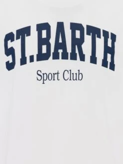 MC2 Saint Barth Organic Cotton T-shirt With St. Barth Sport Club Print -MC2 Saint Barth Shop UID TSHM00101166H MAN T SHIRT WHITE SPORTCLUB 20250304173500 05