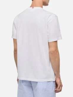 MC2 Saint Barth Cotton T-shirt With Car Print And Run Out With Me Embroidery -MC2 Saint Barth Shop UID TSHM00101247H MAN T SHIRT WHITE CARS 0 3