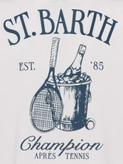 MC2 Saint Barth Cotton T-shirt With St. Barth Tennis Print -MC2 Saint Barth Shop UID TSHM00102250H MAN T SHIRT WHITE 20250315090000 05