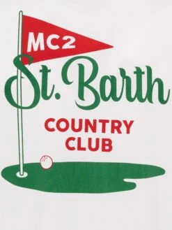 MC2 Saint Barth Cotton T-shirt With St. Barth Country Club Print -MC2 Saint Barth Shop UID TSHM00102256H MAN T SHIRT WHITE 20250315084127 05