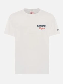 MC2 Saint Barth Organic Cotton T-shirt With Saint Barth Regatta Print -MC2 Saint Barth Shop UID TSHM00102273H MAN T SHIRT WHITE 20250320160000 05