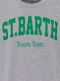 MC2 Saint Barth Organic Cotton T-shirt With St. Barth Tennis Club Print -MC2 Saint Barth Shop UID TSHM00102309H MAN T SHIRT LIGHTGREYMELANGE 20250304171944 05
