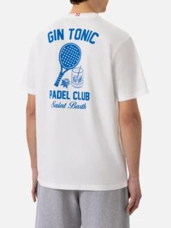 MC2 Saint Barth Cotton T-shirt With Gin Tonic Padel Club Print -MC2 Saint Barth Shop UID TSHM00102352H MAN T SHIRT WHITE 20250304171944 02