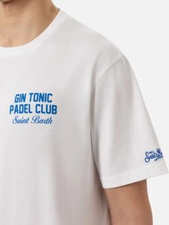MC2 Saint Barth Cotton T-shirt With Gin Tonic Padel Club Print