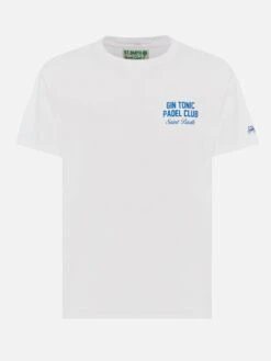 MC2 Saint Barth Cotton T-shirt With Gin Tonic Padel Club Print -MC2 Saint Barth Shop UID TSHM00102352H MAN T SHIRT WHITE 20250315084127 04