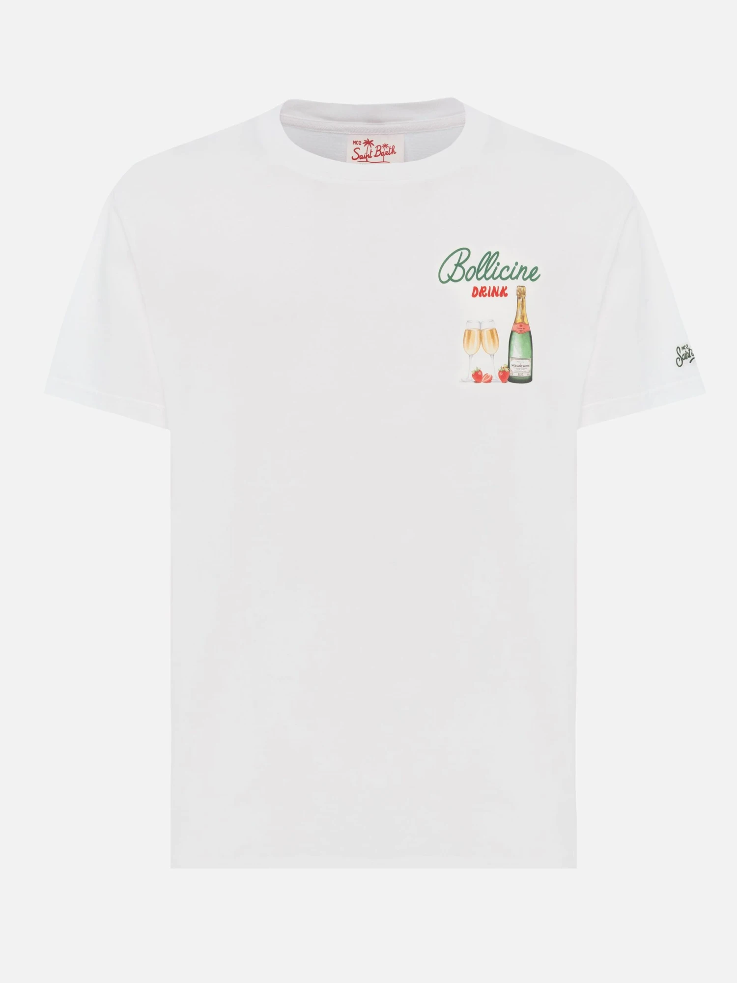MC2 Saint Barth Cotton T-shirt With Bollicine Drink Print 6 MC2 Saint Barth Cotton T-shirt With Bollicine Drink Print - Image 4