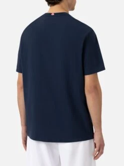 MC2 Saint Barth Organic Cotton T-shirt With Mojito Social Club Embroidery -MC2 Saint Barth Shop UID TSHM00102471H MAN T SHIRT BLUE 20250304171944 02