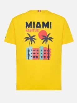 MC2 Saint Barth Organic Cotton T-shirt With Miami Postcard Print 11 MC2 Saint Barth Organic Cotton T-shirt With Miami Postcard Print -MC2 Saint Barth Shop UID TSHM00102622H MAN T SHIRT YELLOW 20250320160000 06