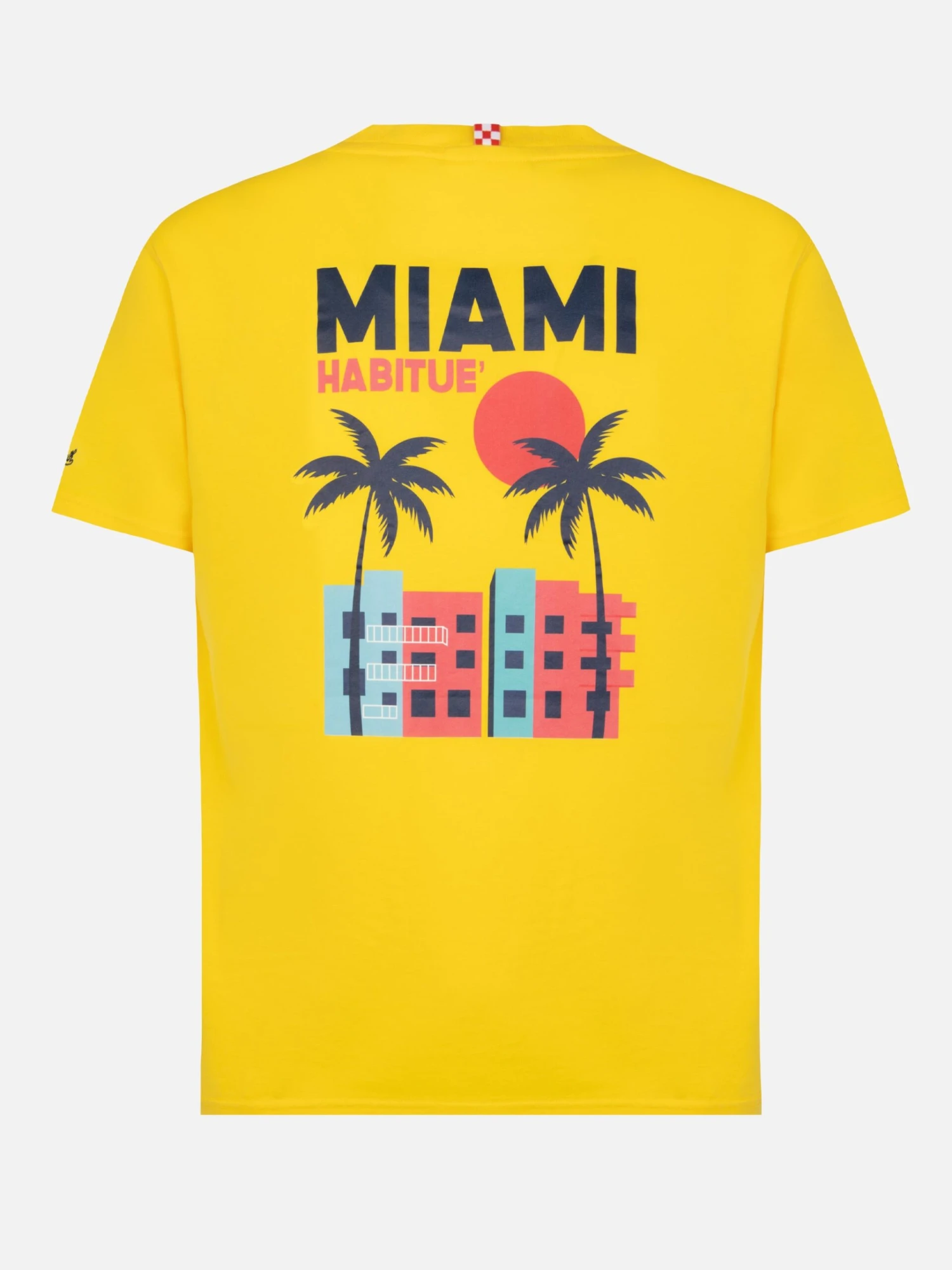 MC2 Saint Barth Organic Cotton T-shirt With Miami Postcard Print 7 MC2 Saint Barth Organic Cotton T-shirt With Miami Postcard Print - Image 5