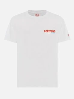 MC2 Saint Barth Cotton T-shirt With Portofino Postcard Print -MC2 Saint Barth Shop UID TSHM00102637H MAN T SHIRT WHITE 20250315084127 04