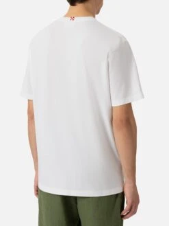 MC2 Saint Barth Cotton T-shirt With Let The Summer Be Gin Print -MC2 Saint Barth Shop UID TSHM00102813H MAN T SHIRT WHITE 20250304171944 02