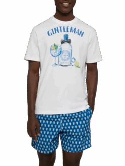 MC2 Saint Barth Cotton T-shirt With Gintleman Print