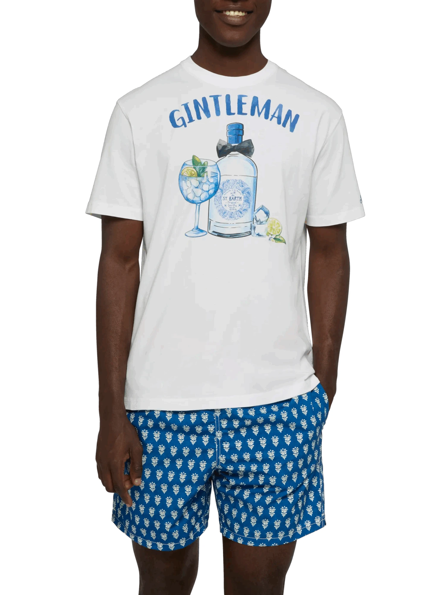 MC2 Saint Barth Cotton T-shirt With Gintleman Print 3 MC2 Saint Barth Cotton T-shirt With Gintleman Print