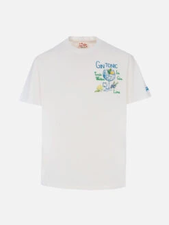 MC2 Saint Barth Man Cotton T-shirt With Gin Tonic Print And Embroidery 9 MC2 Saint Barth Man Cotton T-shirt With Gin Tonic Print And Embroidery -MC2 Saint Barth Shop UID TSHM00103553F MAN T SHIRT WHITE 01