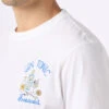 MC2 Saint Barth Man Cotton T-shirt With Gin Tonic Obsessed Embroidery