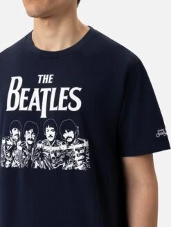 MC2 Saint Barth Cotton T-shirt With Beatles Band Print | THE BEATLES SPECIAL EDITION -MC2 Saint Barth Shop UID TSHM00104818H MAN T SHIRT BLUE THEBEATLES 20250304171944 03