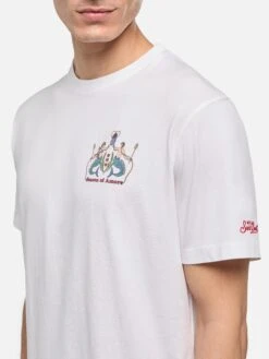 MC2 Saint Barth Cotton T-shirt With Season Of Amore Print |ALESSANDRO ENRIQUEZ SPECIAL EDITION -MC2 Saint Barth Shop UID TSHM00105400H MAN T SHIRT WHITE CHARACTERS ALESSANDROENRIQUEZ 20250603093500 2