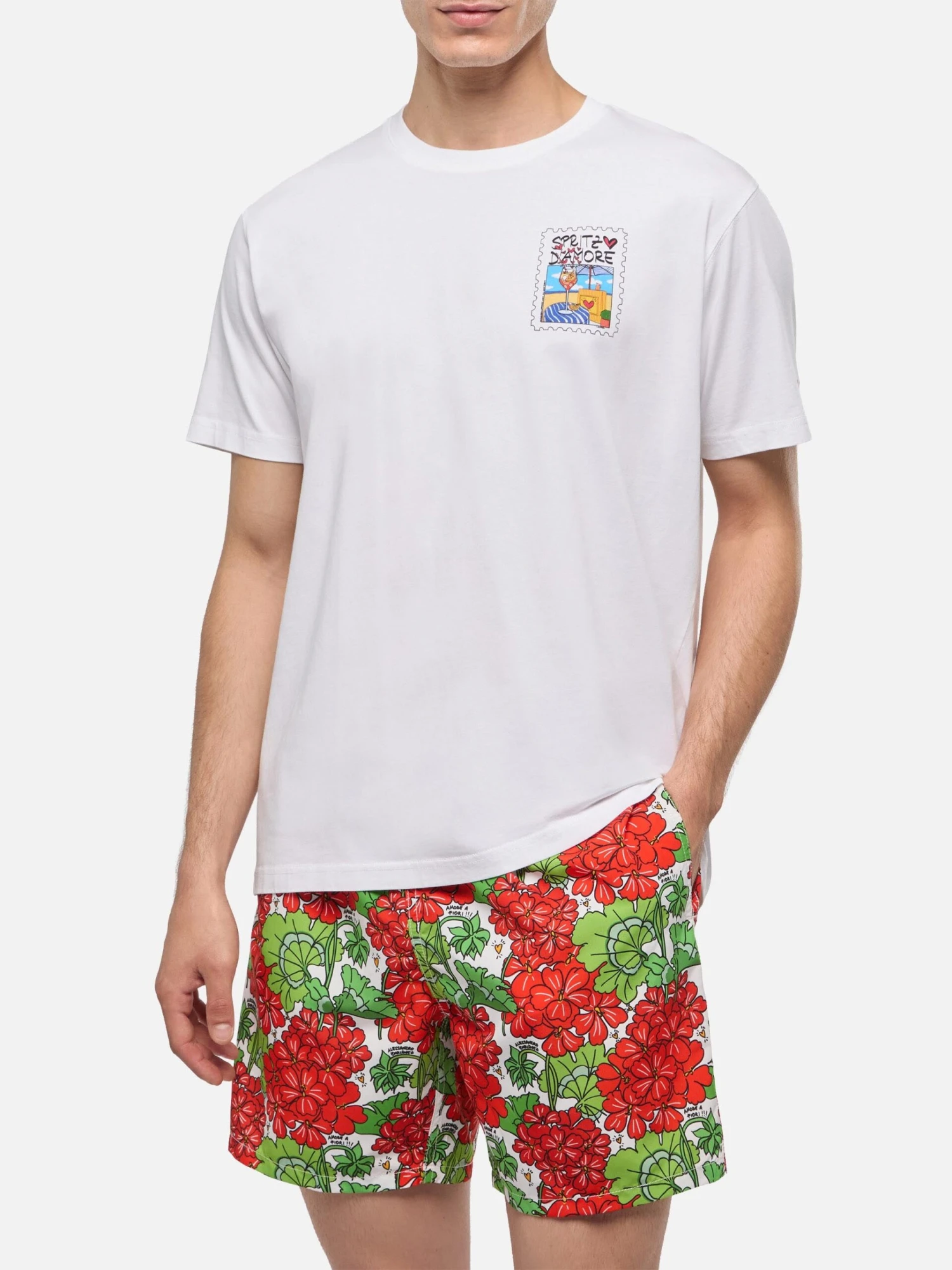 MC2 Saint Barth Cotton T-shirt With Spritz D'Amore Print |ALESSANDRO ENRIQUEZ SPECIAL EDITION 3 MC2 Saint Barth Cotton T-shirt With Spritz D'Amore Print |ALESSANDRO ENRIQUEZ SPECIAL EDITION