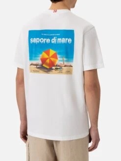 MC2 Saint Barth Cotton T-shirt With Sapore Di Mare Film Logo Print |SAPORE DI MARE SPECIAL EDITION -MC2 Saint Barth Shop UID TSHM00105591H MAN T SHIRT WHITE SAPOREDIMARE 20250304171944 02