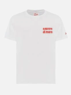 MC2 Saint Barth Cotton T-shirt With Sapore Di Mare Film Logo Print |SAPORE DI MARE SPECIAL EDITION -MC2 Saint Barth Shop UID TSHM00105591H MAN T SHIRT WHITE SAPOREDIMARE 20250315084127 04