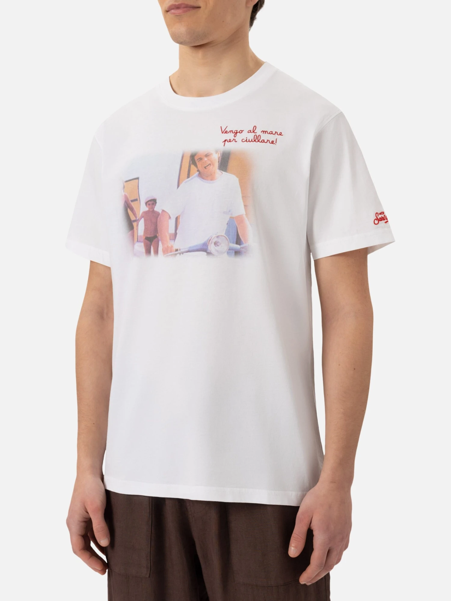 MC2 Saint Barth Cotton T-shirt With Vado Al Mare Per... Embroidery |SAPORE DI MARE SPECIAL EDITION 4 MC2 Saint Barth Cotton T-shirt With Vado Al Mare Per... Embroidery |SAPORE DI MARE SPECIAL EDITION - Image 2