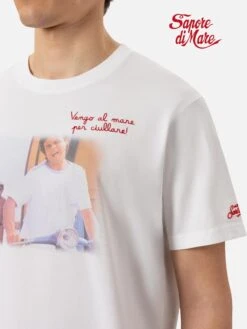 MC2 Saint Barth Cotton T-shirt With Vado Al Mare Per... Embroidery |SAPORE DI MARE SPECIAL EDITION