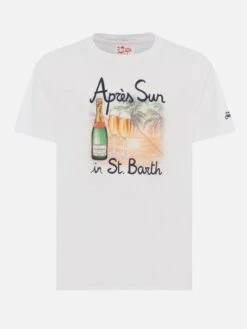MC2 Saint Barth Cotton T-shirt With Après Sun In St. Barthprint -MC2 Saint Barth Shop UID TSHM00105691H MAN T SHIRT WHITE 20250315084127 04