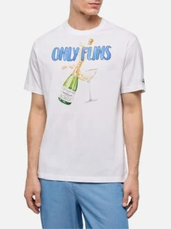 MC2 Saint Barth Cotton T-shirt With Only Funs Print