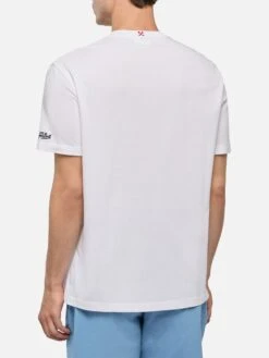 MC2 Saint Barth Cotton T-shirt With To St. Barth With Ducati Embroidery | DUCATI MOTORS® SPECIAL EDITION -MC2 Saint Barth Shop UID TSHM00105712H MAN T SHIRT WHITE MOTORS DUCATI 3