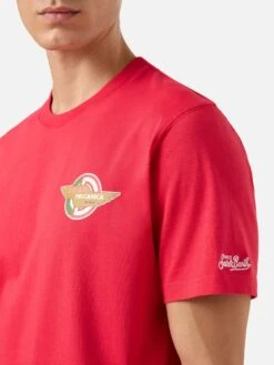 MC2 Saint Barth Cotton T-shirt With Ducati Meccanica Logo Print | DUCATI MOTORS® SPECIAL EDITION -MC2 Saint Barth Shop UID TSHM00105715H MAN T SHIRT RED MC2 DUCATI 20250807153512 2